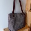 Cabas Velours ANNA Damier Beige/Marron – Image 3
